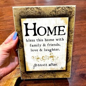 Home wall art, home decor family and friends